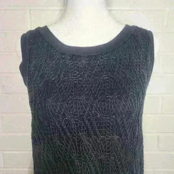 Papermoon stitch fix women's black knit sleeveless blouse size XS - Picture 3 of 7